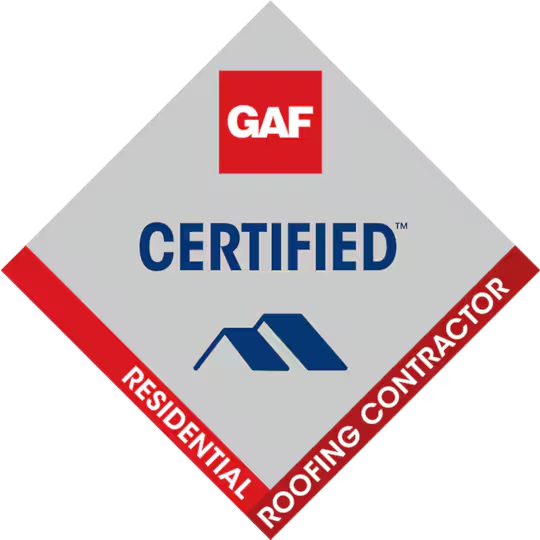 GAF Certified Residential Roofing Contractor